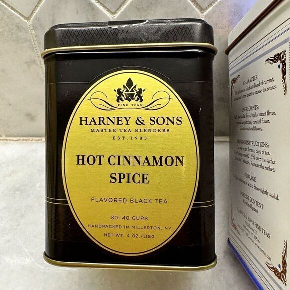 Vintage Harney & Sons Metal Tins Tea Cans Set of 4 (does not contain tea) - Picture 6 of 7